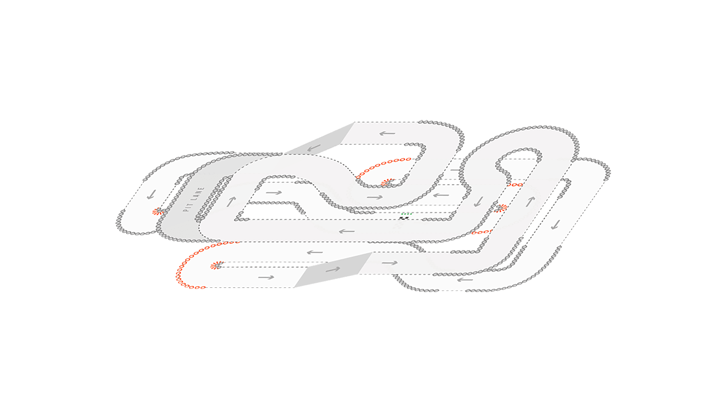 TeamSport Dunstable Track Map