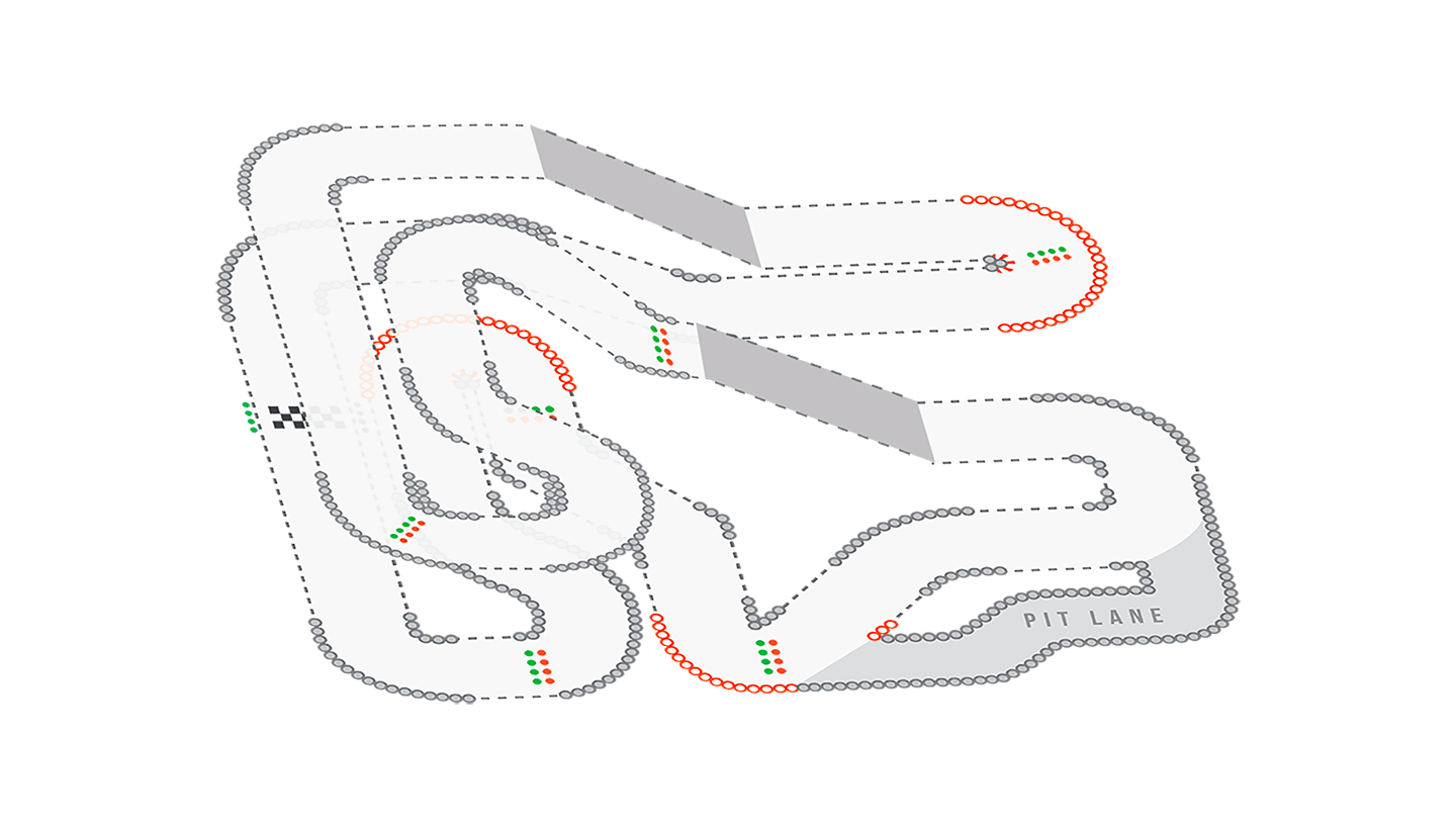 TeamSport Edmonton Track Map