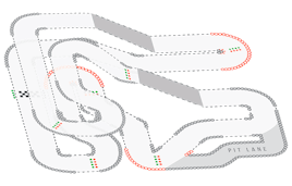 TeamSport Edmonton Track Map