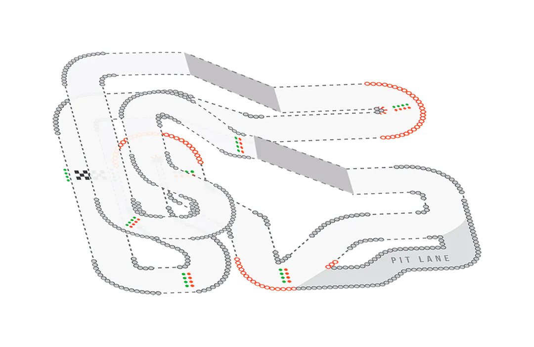 TeamSport Edmonton Track Map