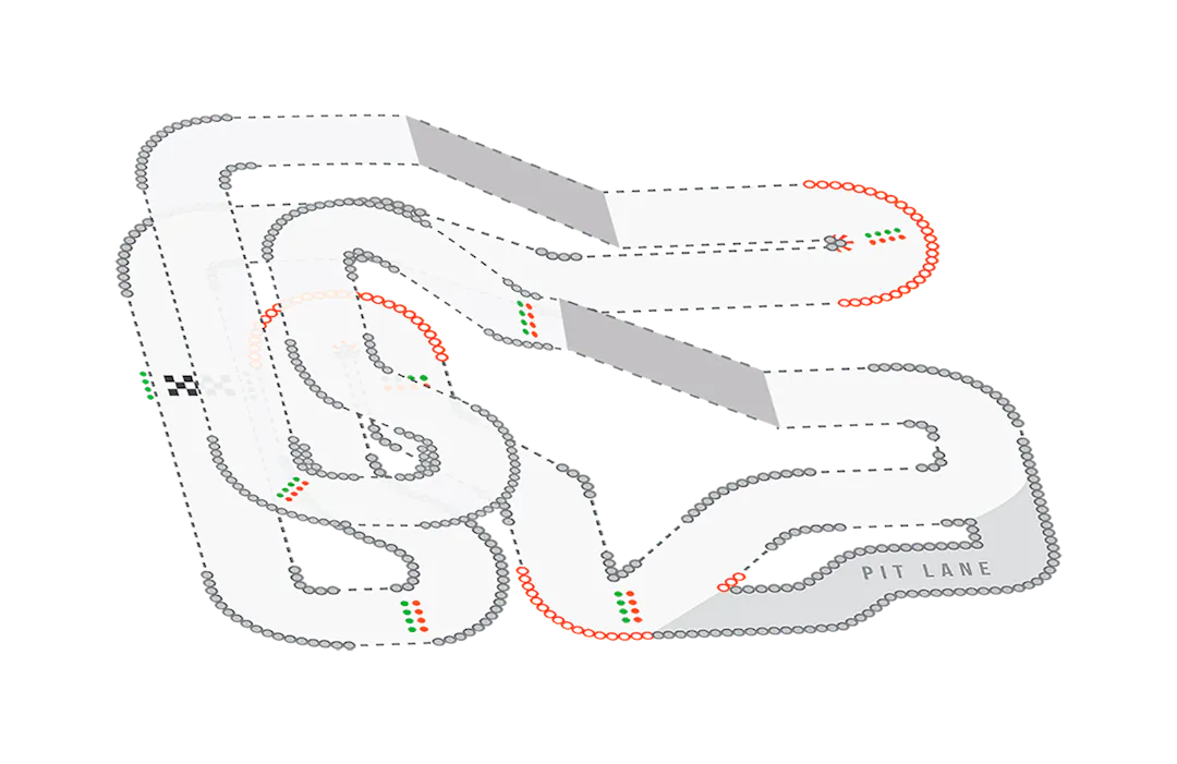TeamSport Edmonton Track Map