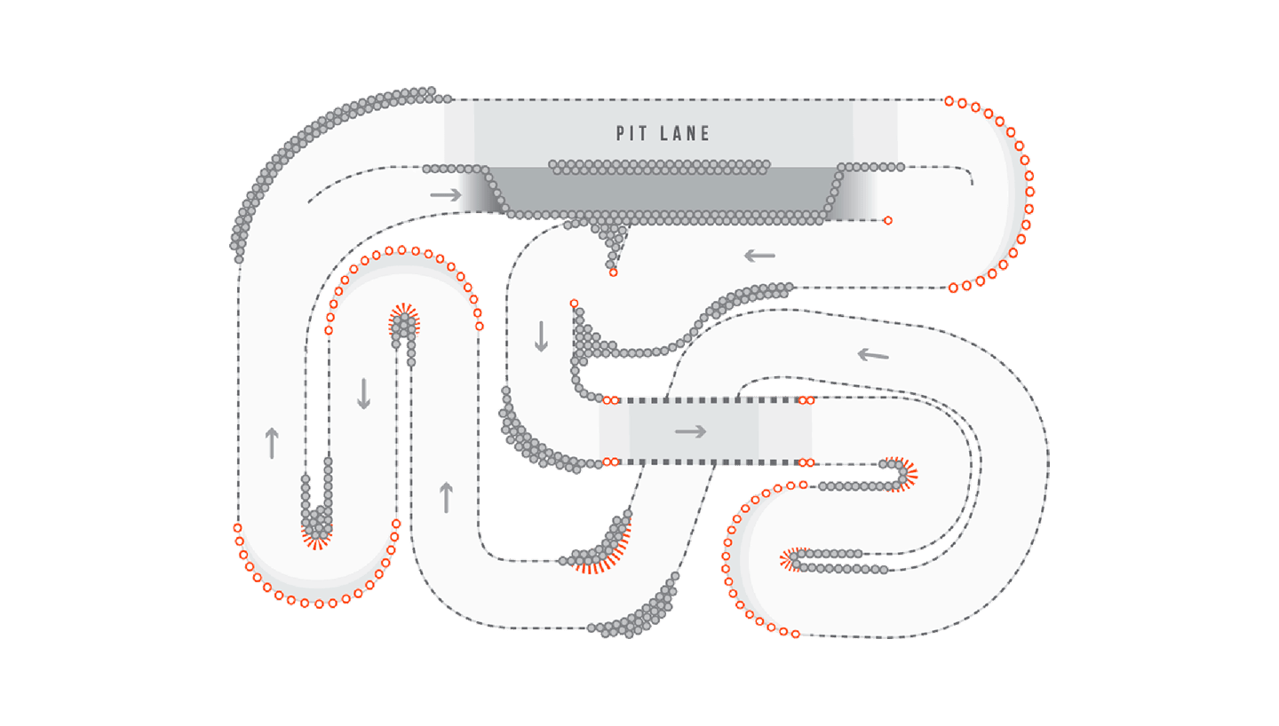 TeamSport Leeds Track Map