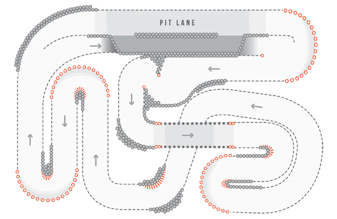TeamSport Leeds Track Map