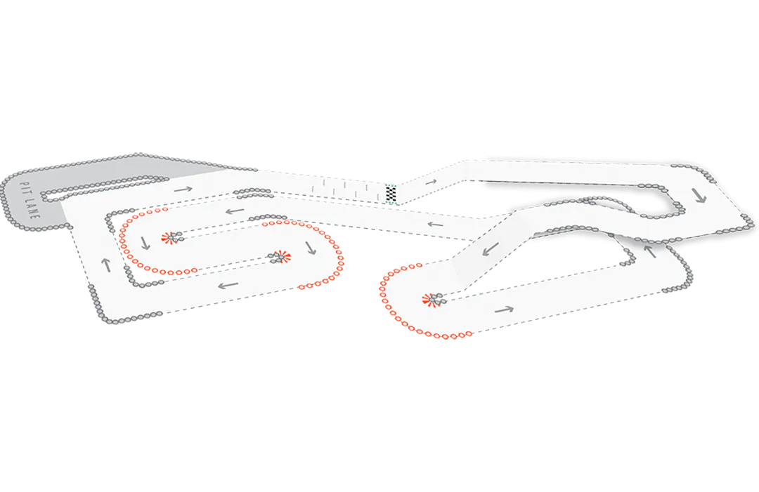 TeamSport Manchester Victoria Track Map