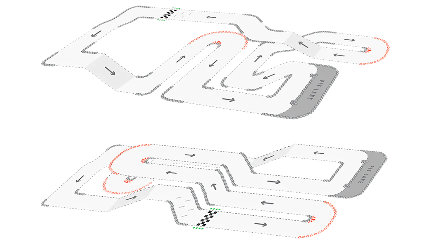 TeamSport Sheffield Track Map