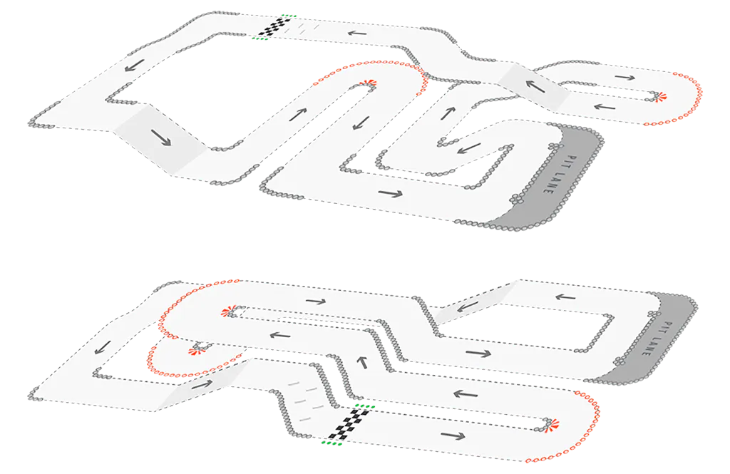 TeamSport Sheffield Track Map