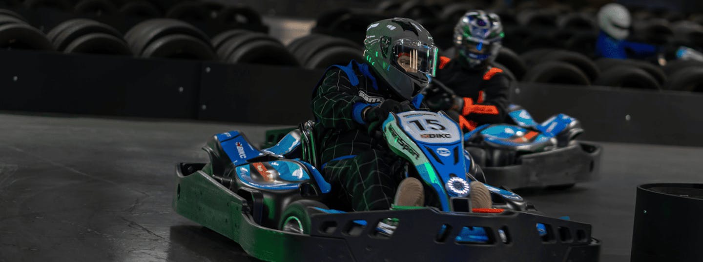 Blue Electric Go Karting