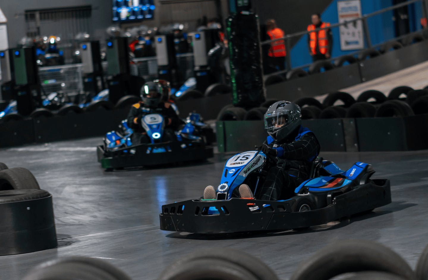 Blue Electric Go Karting