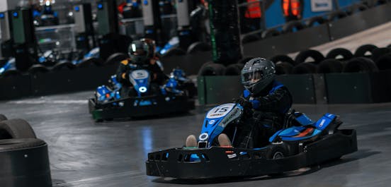 Blue Electric Go Karting