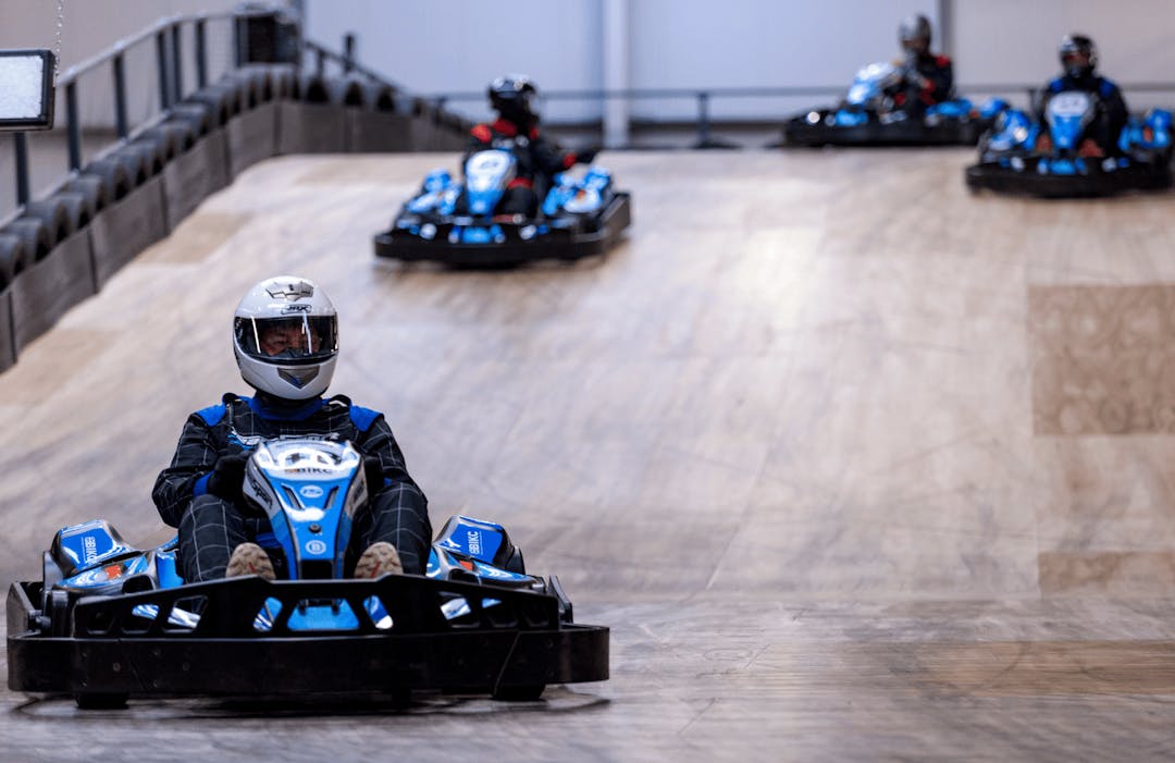 Blue Electric Go Karting