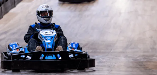 Blue Electric Go Karting