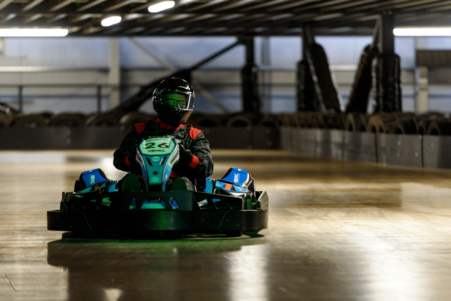 Blue Electric Go Karting