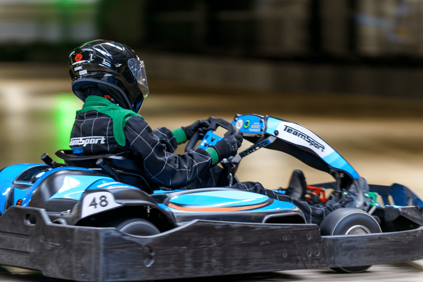Blue Electric Go Karting