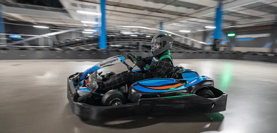 Blue Electric Go Karting