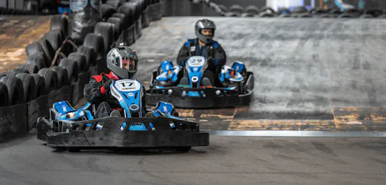 Blue Electric Go Karting