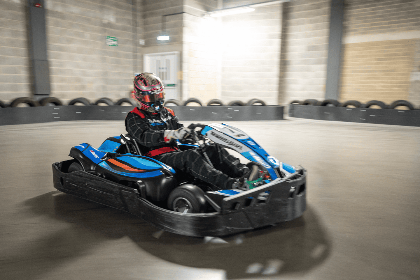 Blue Electric Go Karting