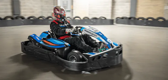 Blue Electric Go Karting