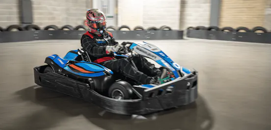 Blue Electric Go Karting