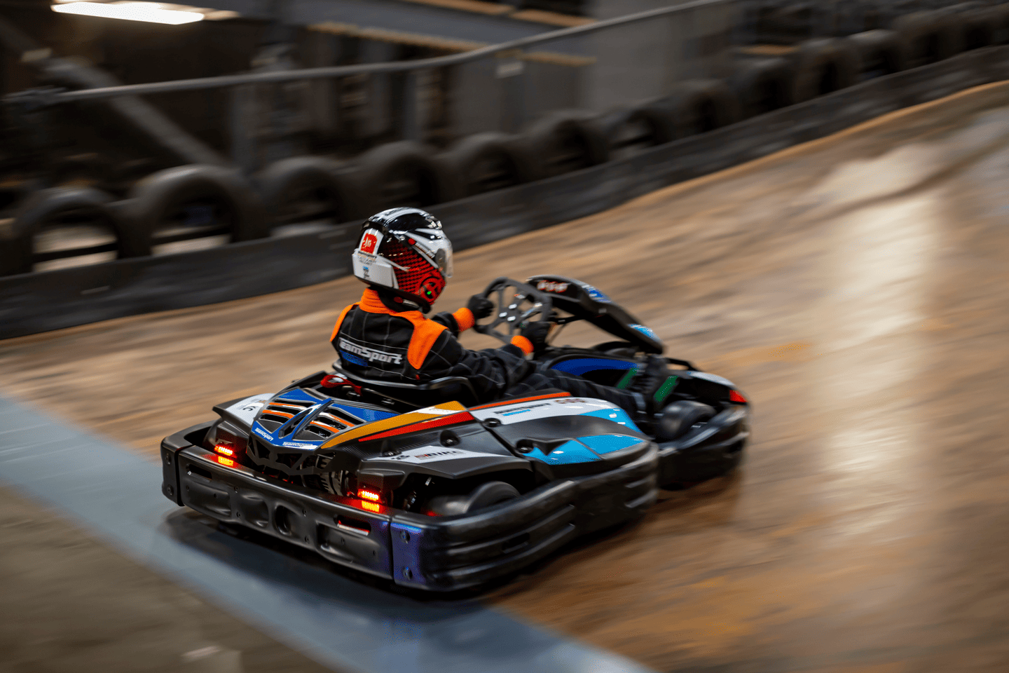 Blue Electric Go Karting