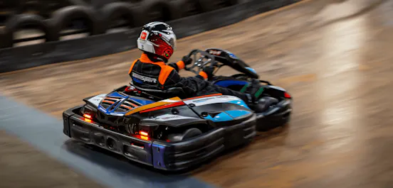 Blue Electric Go Karting