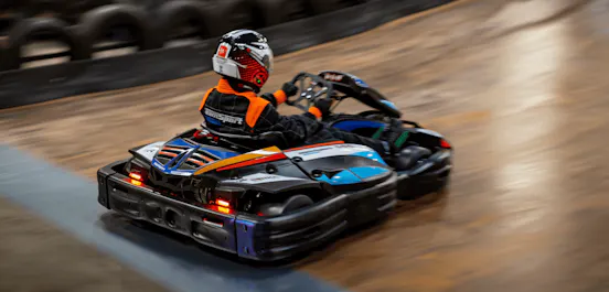 Blue Electric Go Karting