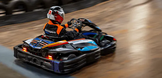 Blue Electric Go Karting