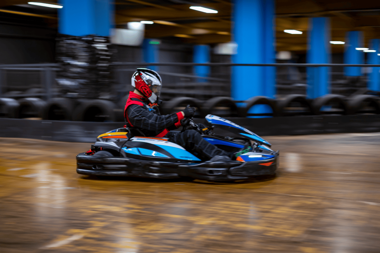 Blue Electric Go Karting