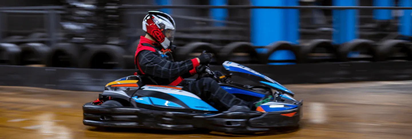 Blue Electric Go Karting