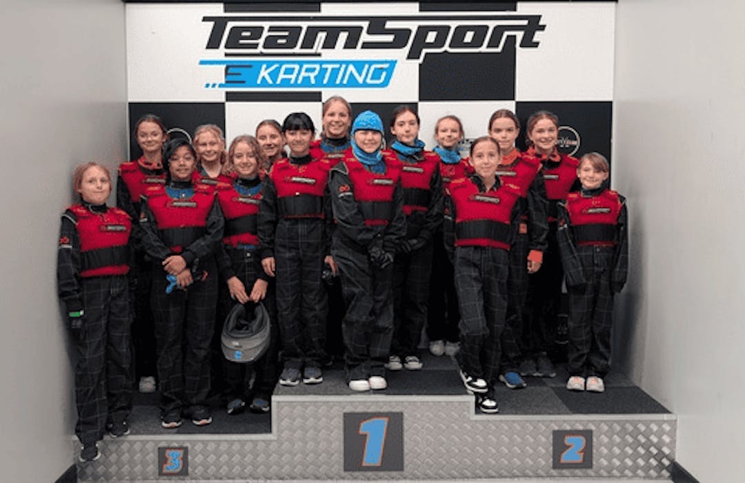 Girls Karting Academy Podium
