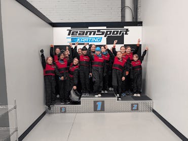 Girls Karting Academy Podium Cheer