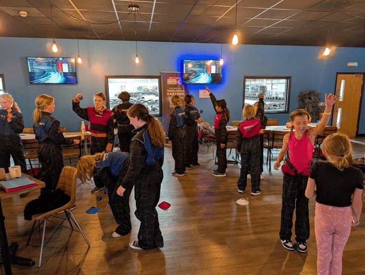 Girls Karting Academy Reaction Task