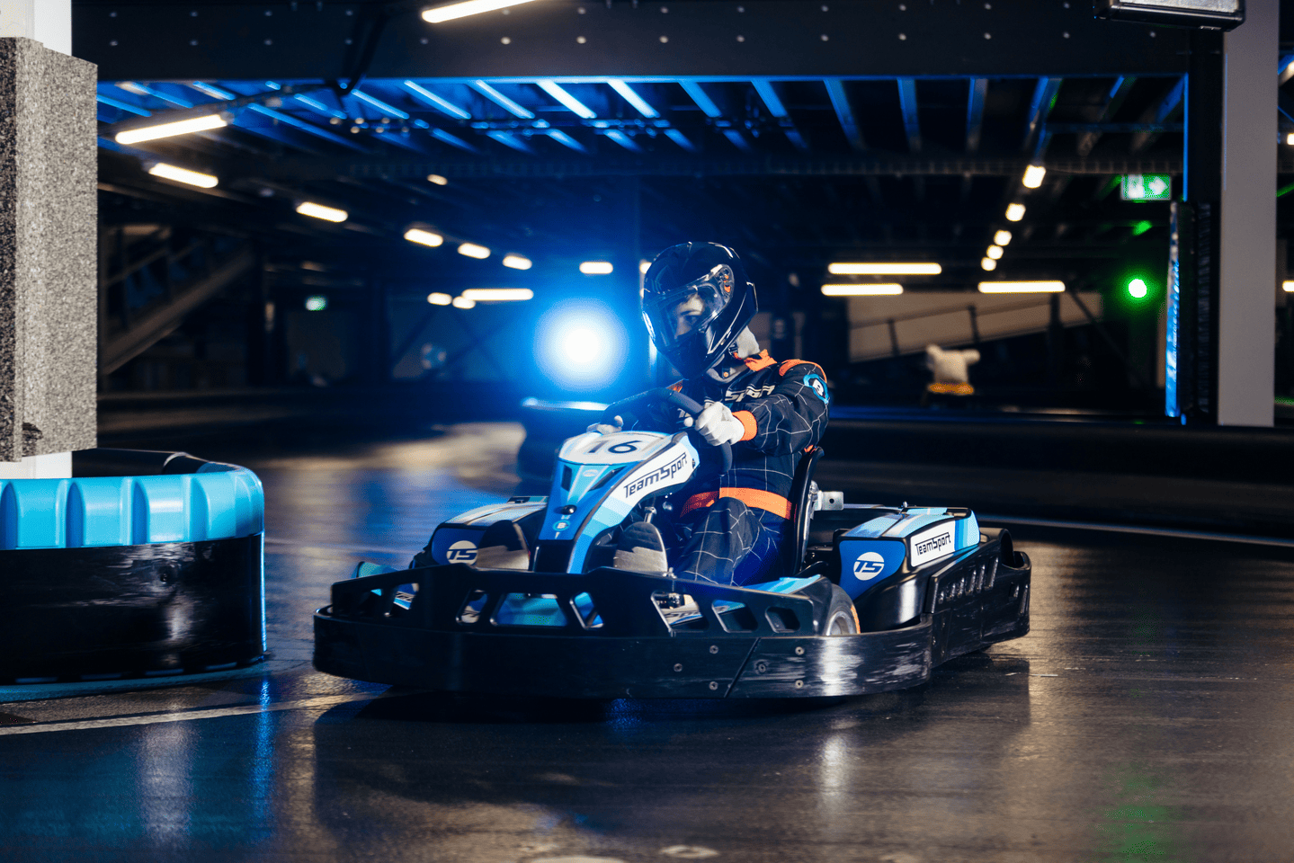 Karter in electric kart