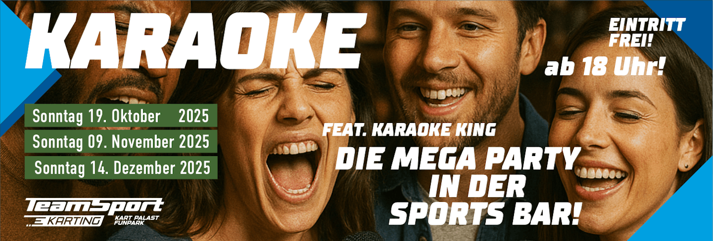 Jetzt Neu: Karaoke Party im Kart Palast