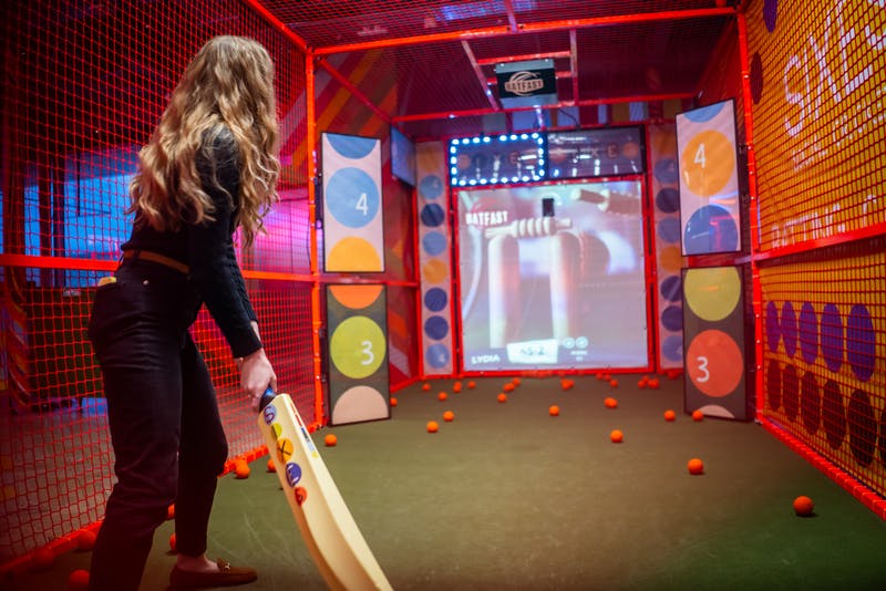 Girl Playing Sixes Social Cricket High Wycombe