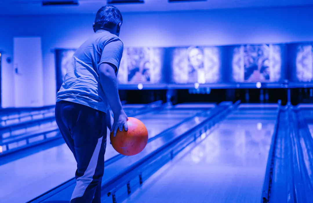 Kids Play Bowling