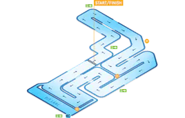 Brent Cross Go Kart Main Track Map