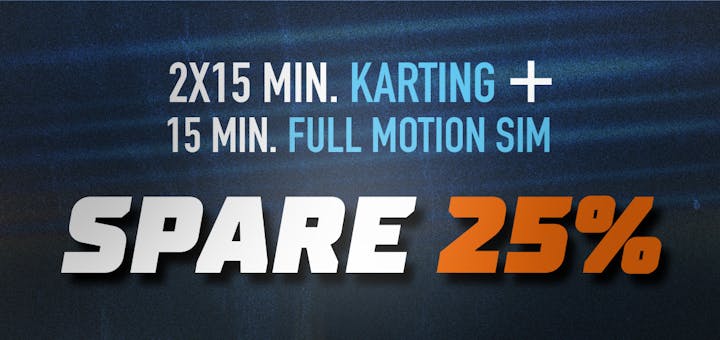 Ein Go-Kart und Sim Racing. Spare 25%