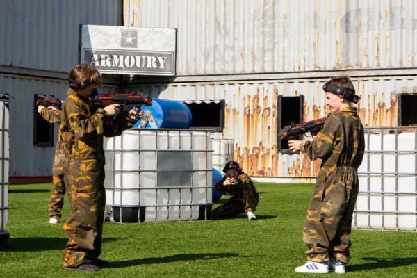Girl playing virtual cricket at TeamSport Bournemouth