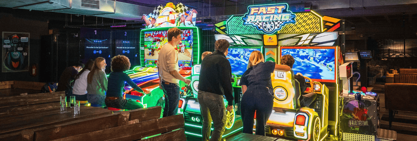Arcade Bereich im Kart Palast