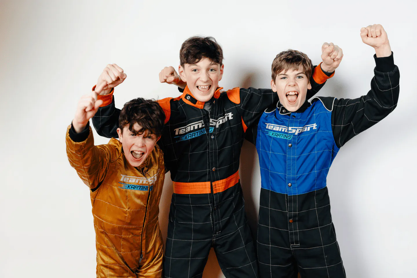 Children enjoying a birthday go-karting event at TeamSport