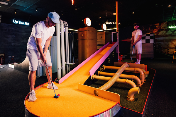 Boy Teeing Off