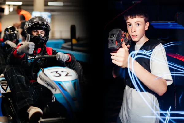 Go Karting and Laser Combo Package