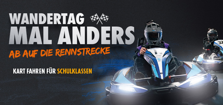 Wandertag auf der Kartbahn 