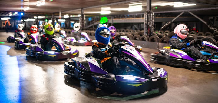 Combat Karts ready for grid start