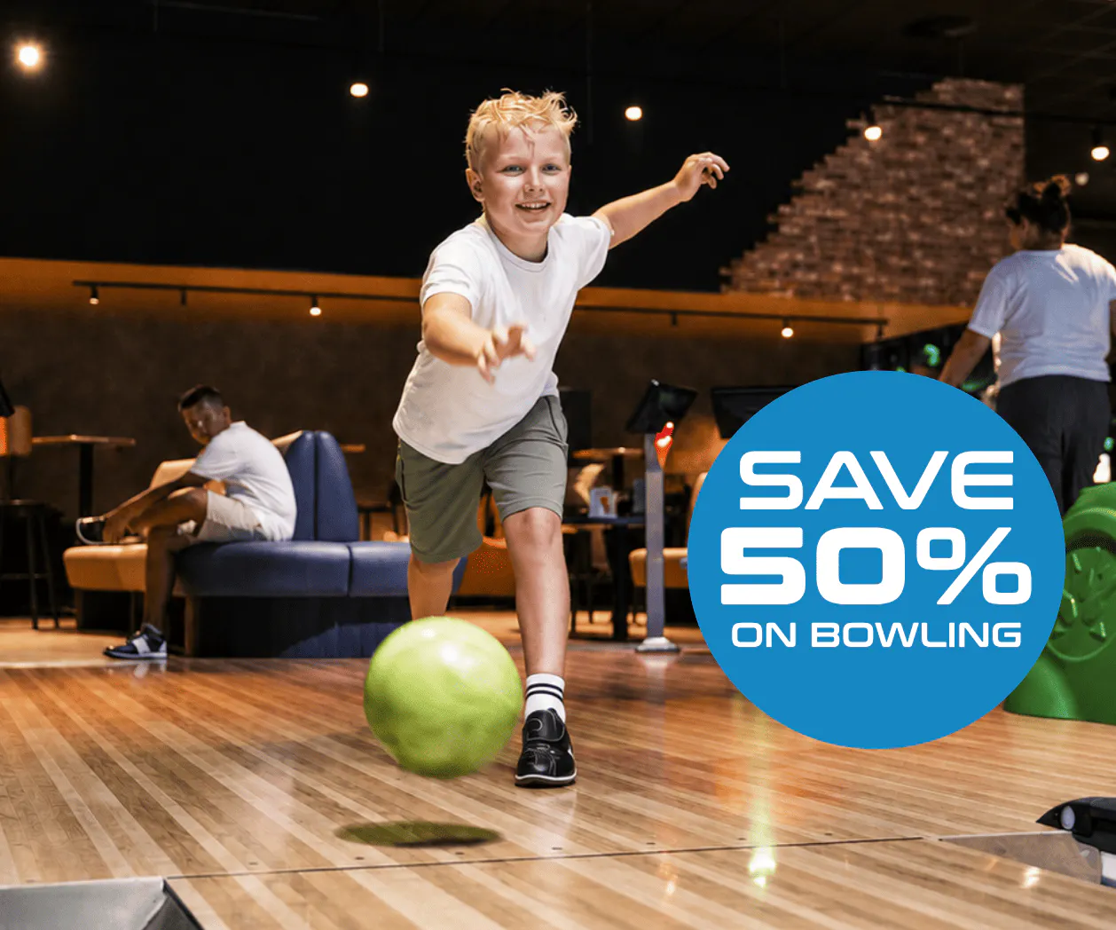 Boy Throwing Bowling Ball
