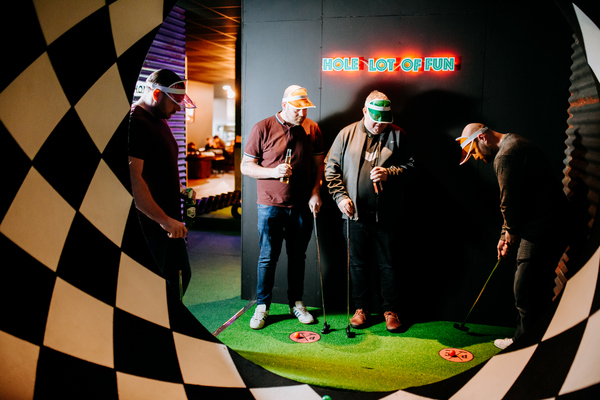 stag do at teamsort mini golf