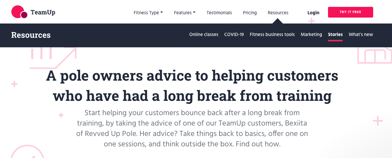 image of guest post article on teamup