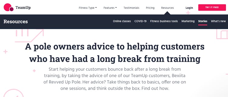 image of guest post article on teamup