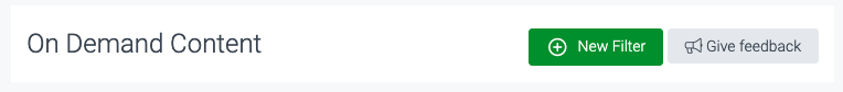 image of creating a new on demand filter