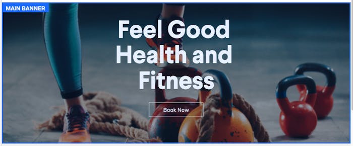 The main banner and phorto for Clare's website